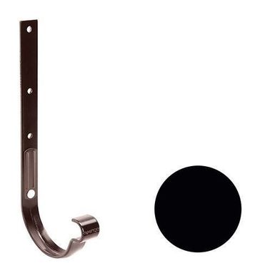 Кронштейн желоба металлический Galeco PVC 110/80 107х295 мм черный