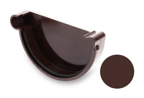 Заглушка левая Galeco PVC 110/80 107 мм шоколадно-коричневый