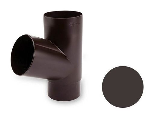 Тройник трубы Galeco PVC 150/100 100 мм темно-коричневый