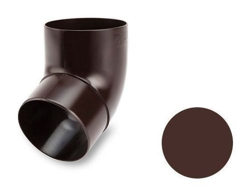 Коліно 67 градусів Galeco PVC 130/100 100 мм шоколадно-коричневий