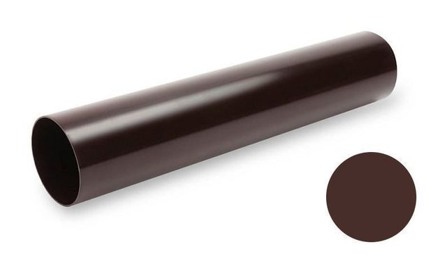 Водостічна труба Galeco PVC SP080 80х4000 мм шоколадно-коричневий