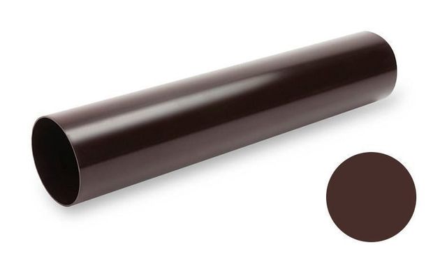 Водостічна труба Galeco PVC 130/100 100х4000 мм шоколадно-коричневий