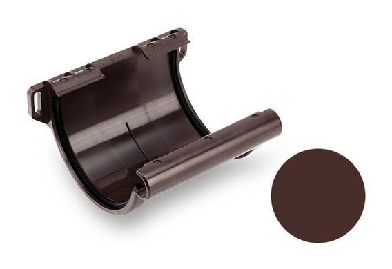 Муфта желоба Galeco PVC 130 132х150 мм шоколадно-коричневый