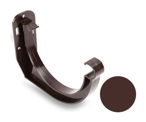 Кронштейн ринви ПВХ Galeco PVC 130 132 мм шоколадно-коричневий