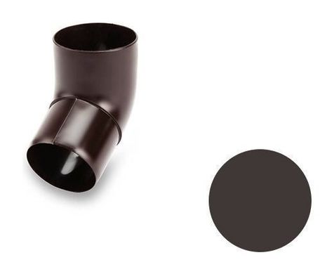Коліно 67 градусів Galeco PVC 90/50 50 мм темно-коричневий